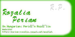 rozalia perian business card